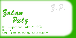 zalan pulz business card